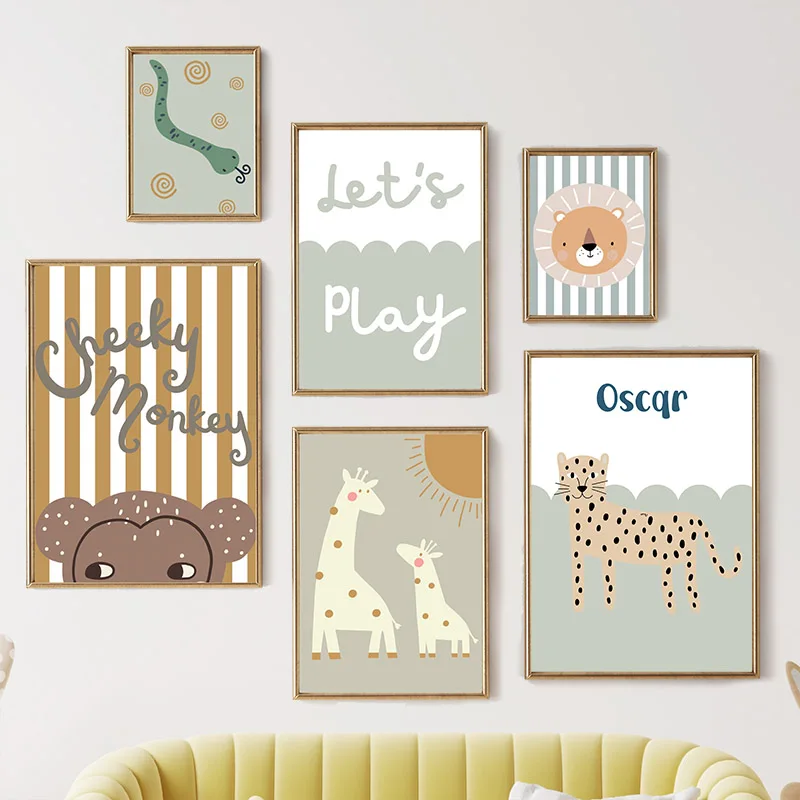 Baby Nursery Giraffe - Tableaux et affiches sur toile pour