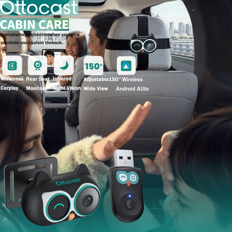 Baby Nursery Camera - Adaptateur CarPlay sans fil Ottocast Cabin