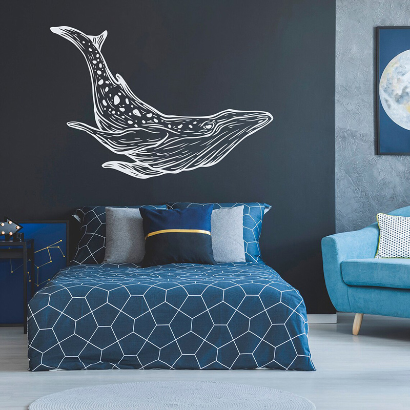 Décalcomanies murales baleine  - Baby Nursery Mural Wallpaper avis et prix