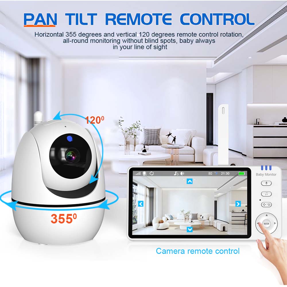 Moniteur vidéo pour bébé de 5  - Baby Nursery Camera avis et prix