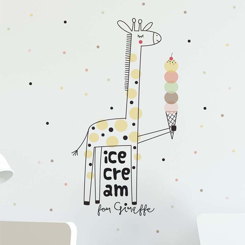 Autocollant Mural girafe crème - Baby Nursery Mural Wallpaper avis et prix