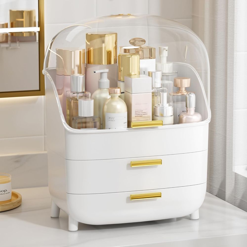 Organisateur de maquillage et  - Drawer Dresser White avis et prix