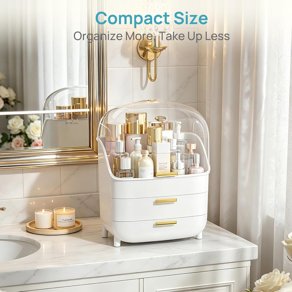 Organisateur de maquillage et  - Drawer Dresser White avis et prix
