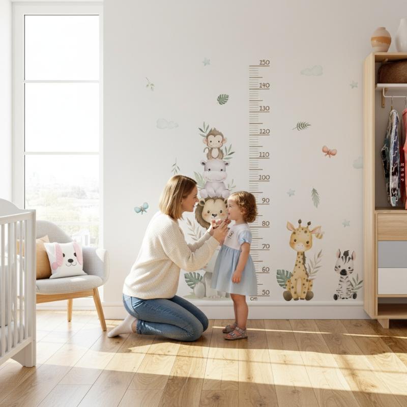 Autocollant de croissance pour - Baby Nursery Jungle Wallpaper avis et prix