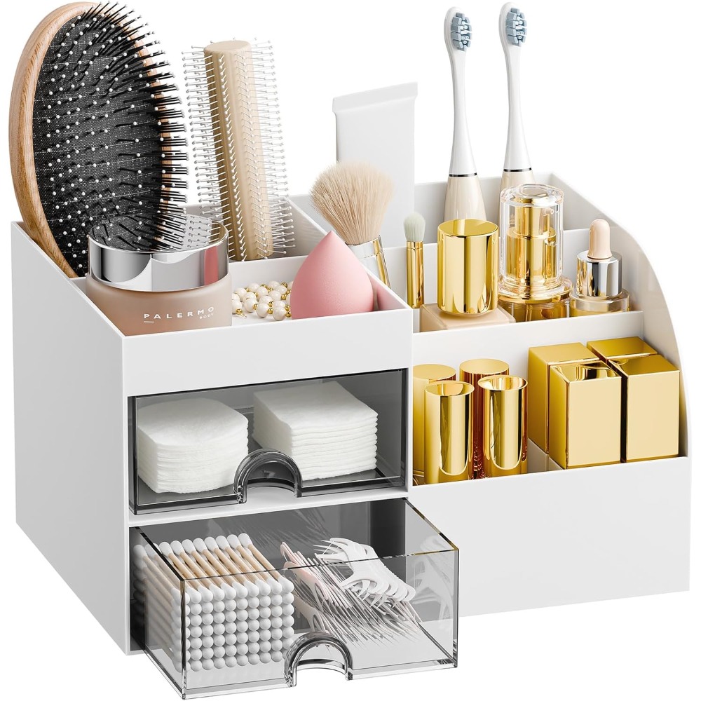 Organisateur de maquillage ave - Drawer Dresser White avis et prix