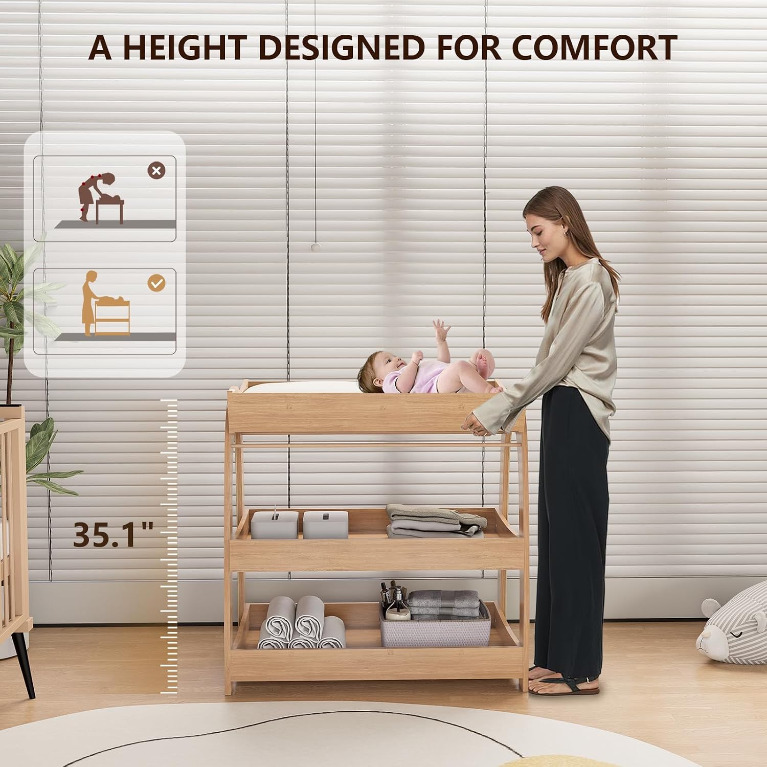 Table à langer pour bébé, tabl - Baby Nursery Shelves avis et prix