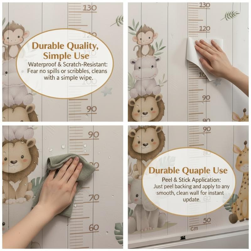 Autocollant de croissance pour - Baby Nursery Jungle Wallpaper avis et prix