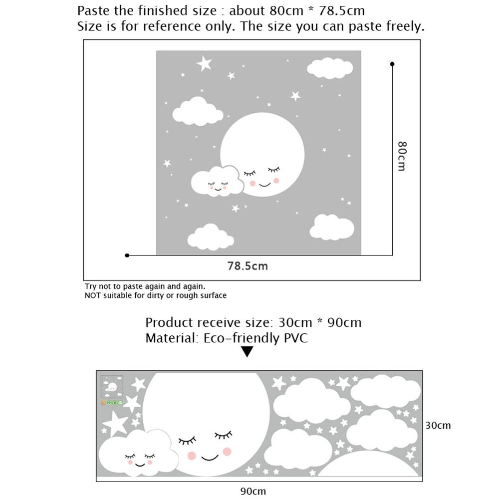 Autocollant Mural étoiles nuag - Baby Nursery Mural Wallpaper avis et prix