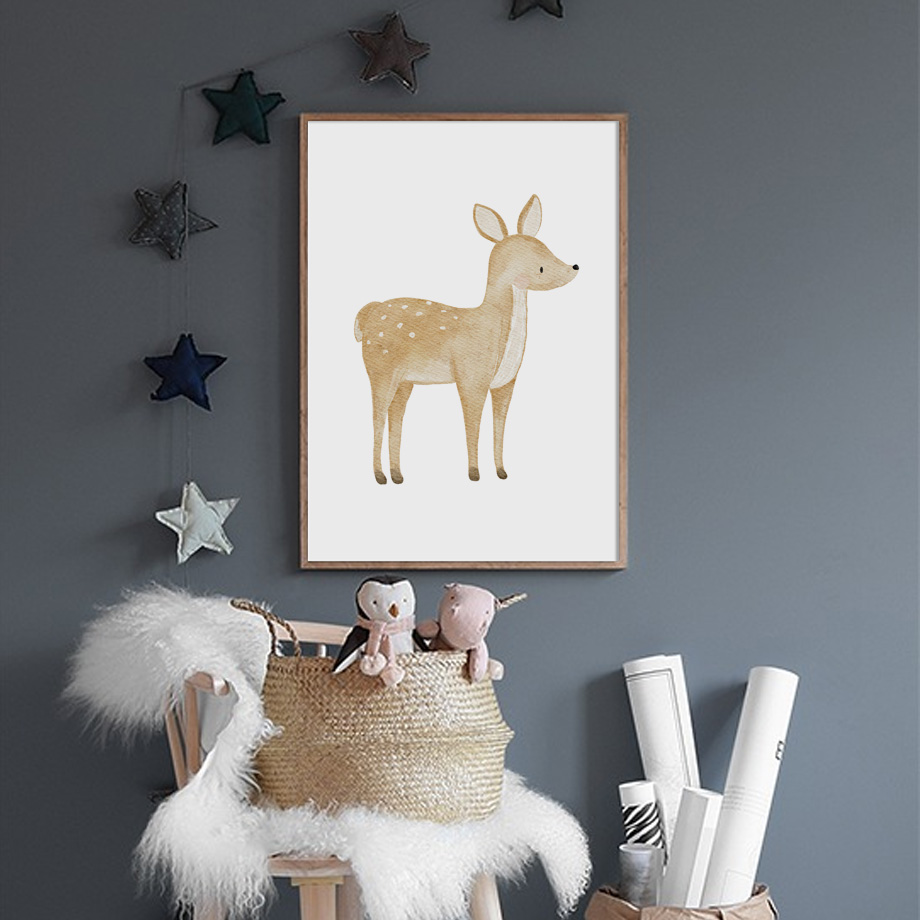 Toile murale imprimée dinosaur - Baby Nursery Giraffe avis et prix