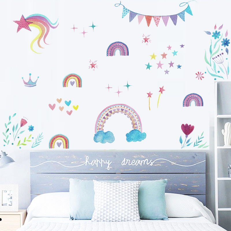 Autocollant mural étoiles arc- - Baby Nursery Mural Wallpaper avis et prix
