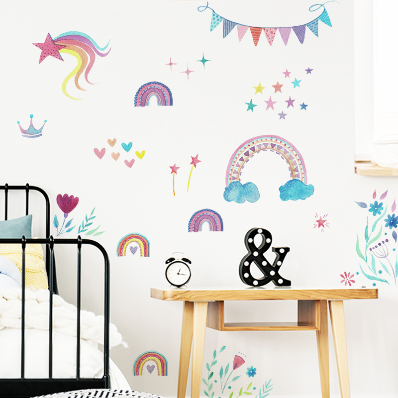 Autocollant mural étoiles arc- - Baby Nursery Mural Wallpaper avis et prix