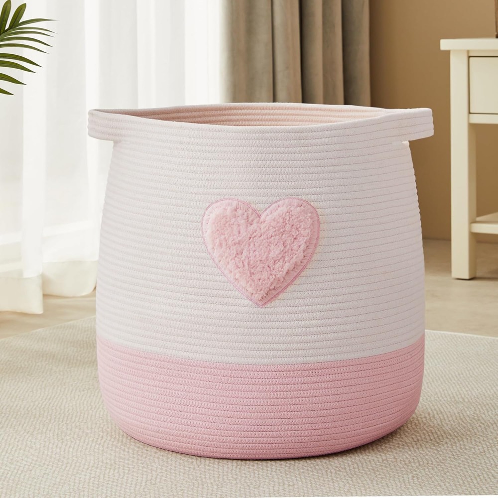 Panier à linge rose pour enfan - Baby Nursery Girl avis et prix