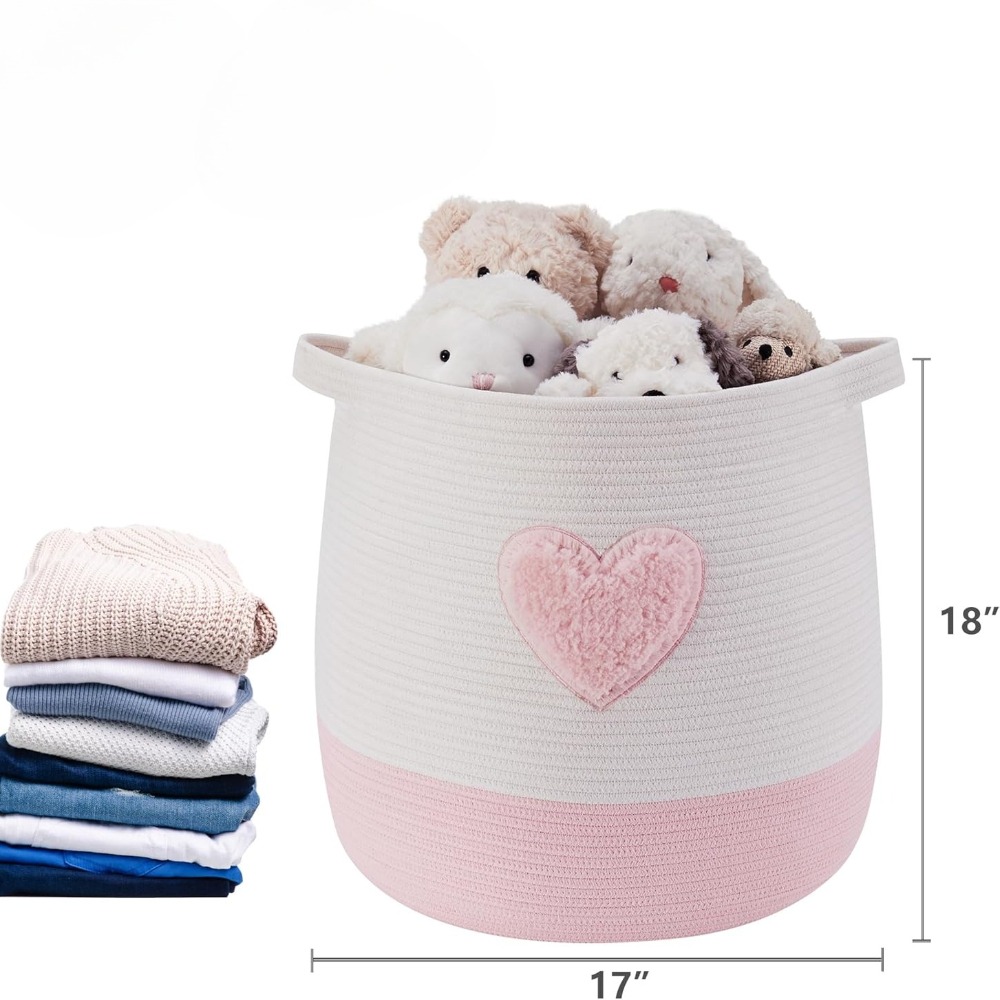 Panier à linge rose pour enfan - Baby Nursery Girl avis et prix