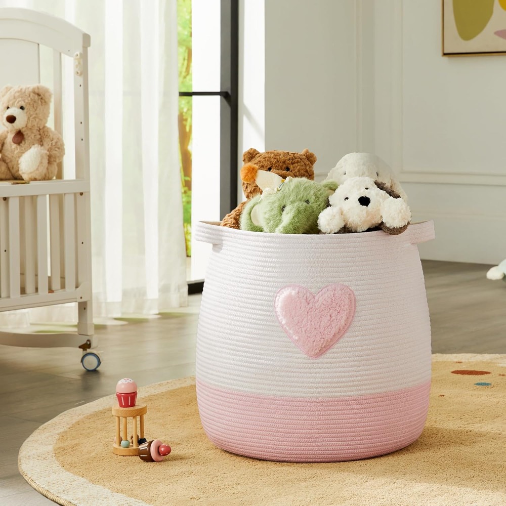 Panier à linge rose pour enfan - Baby Nursery Girl avis et prix