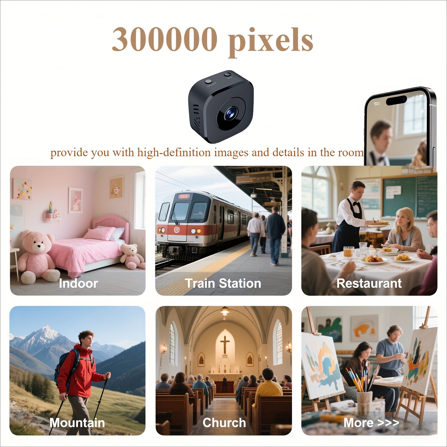 1080P HD Mini caméra WiFi sécu - Baby Nursery Camera avis et prix