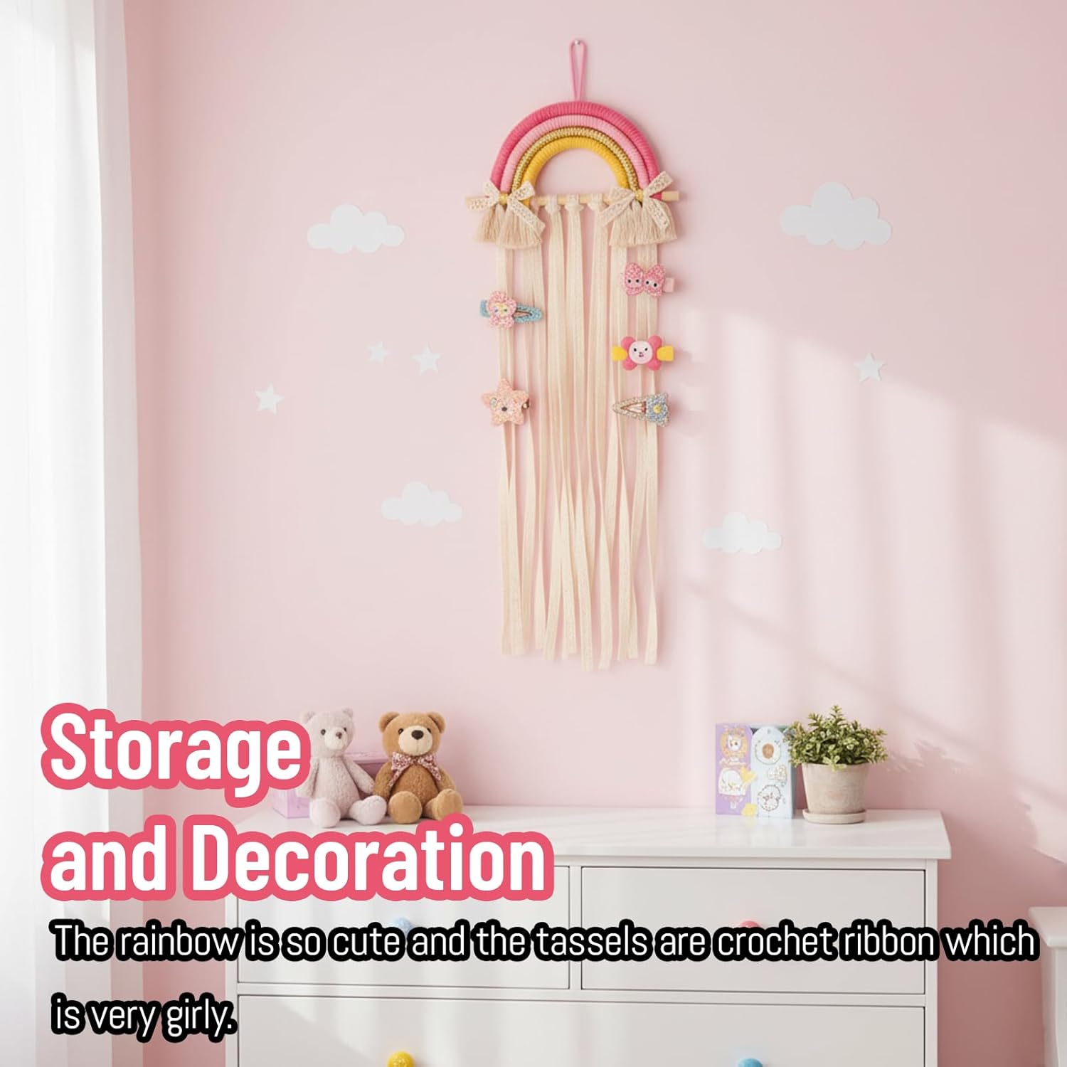 Support mural en macramé arc-e - Baby Nursery Girl avis et prix