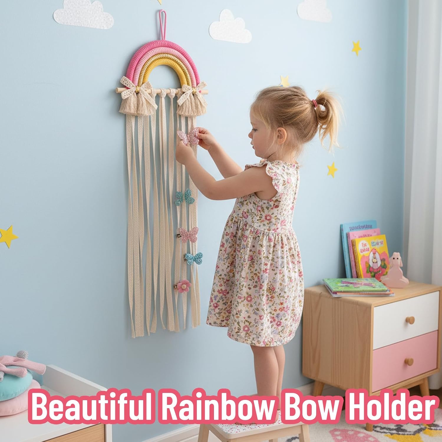 Support mural en macramé arc-e - Baby Nursery Girl avis et prix