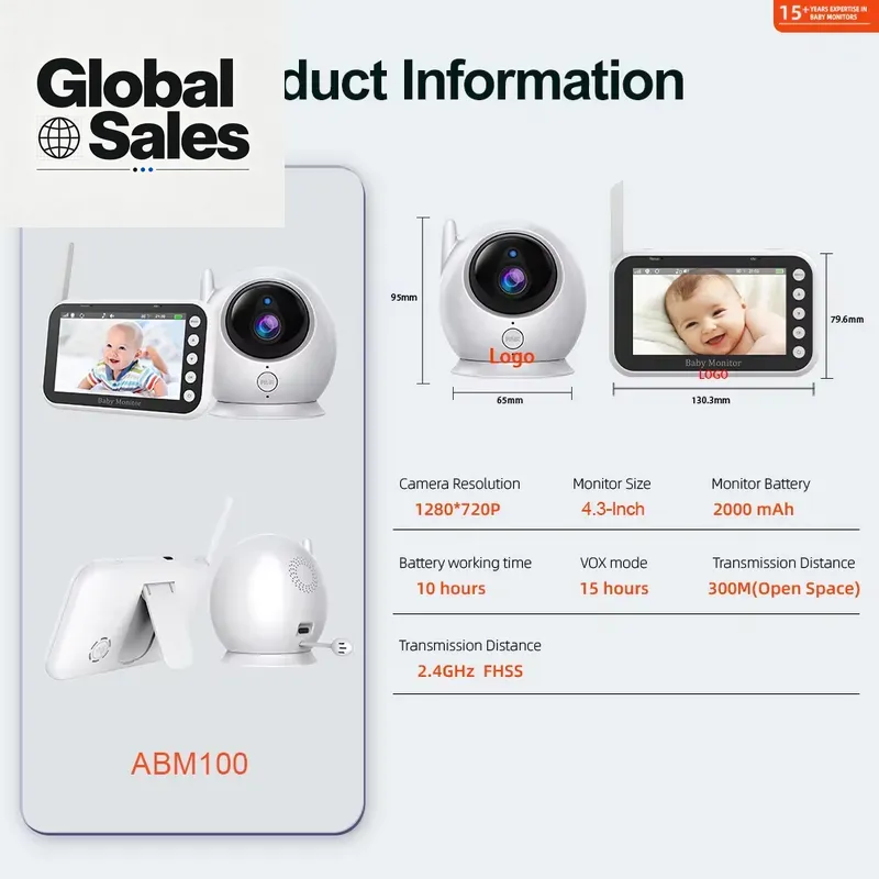 Babyphone 4,3 pouces avec camé - Baby Nursery Camera avis et prix