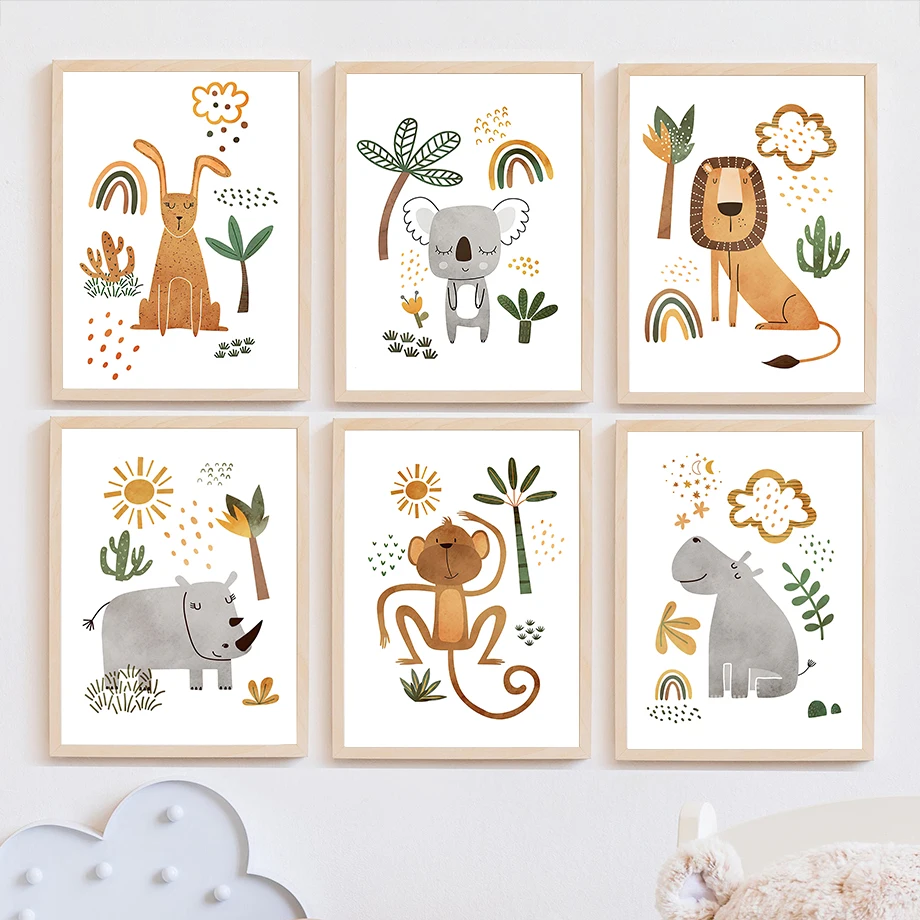 Toile d'art mural girafe, élép - Baby Nursery Giraffe avis et prix