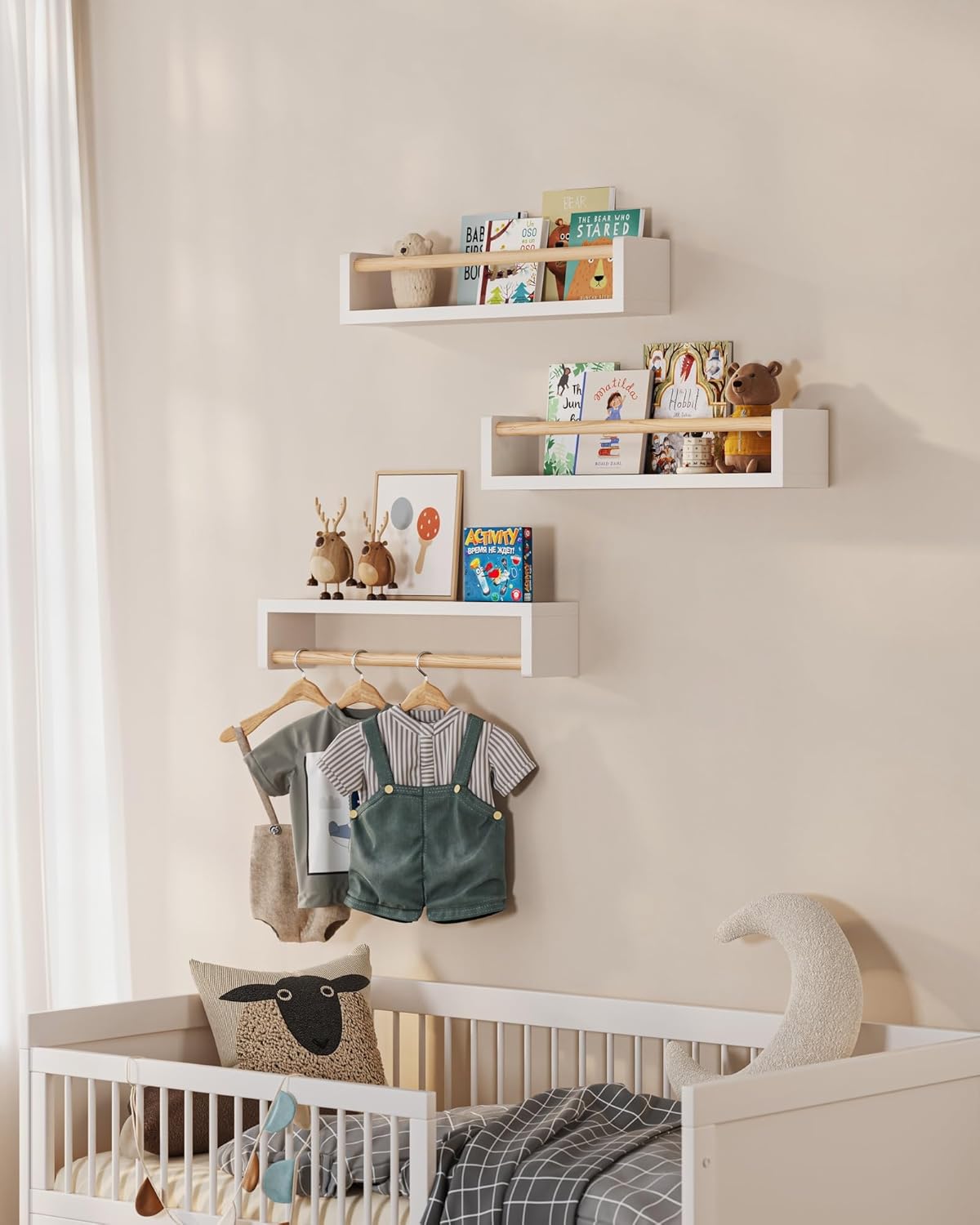 Ensemble de 3 étagères flottan - Baby Nursery Shelves avis et prix