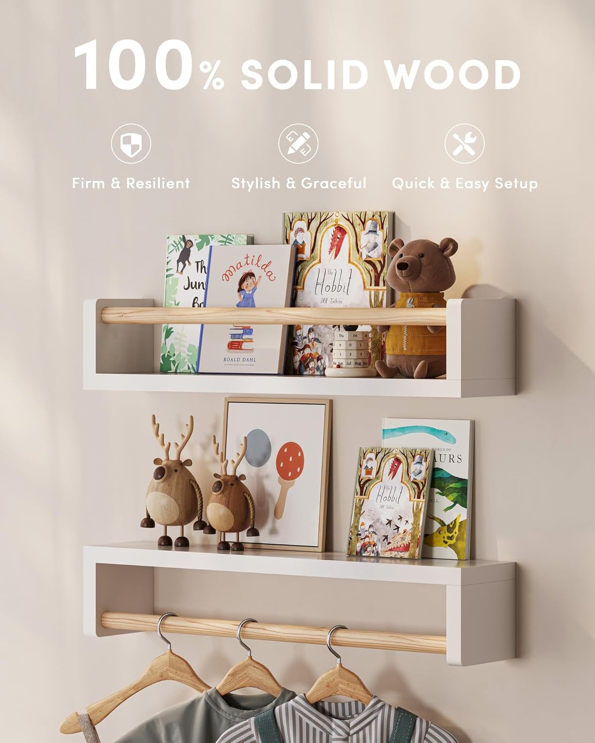 Ensemble de 3 étagères flottan - Baby Nursery Shelves avis et prix