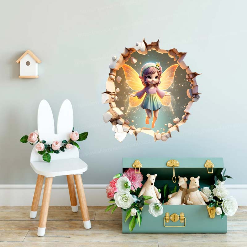 Autocollant Mural papillon fée - Baby Nursery Mural Wallpaper avis et prix