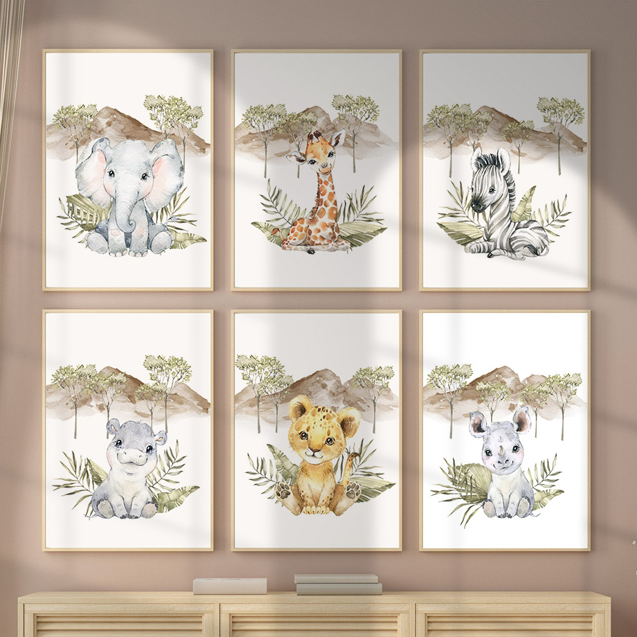 Affiches murales girafe, zèbre - Baby Nursery Giraffe avis et prix
