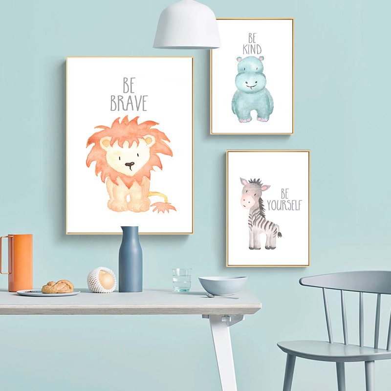 Affiche Murale en Toile avec A - Baby Nursery Giraffe avis et prix